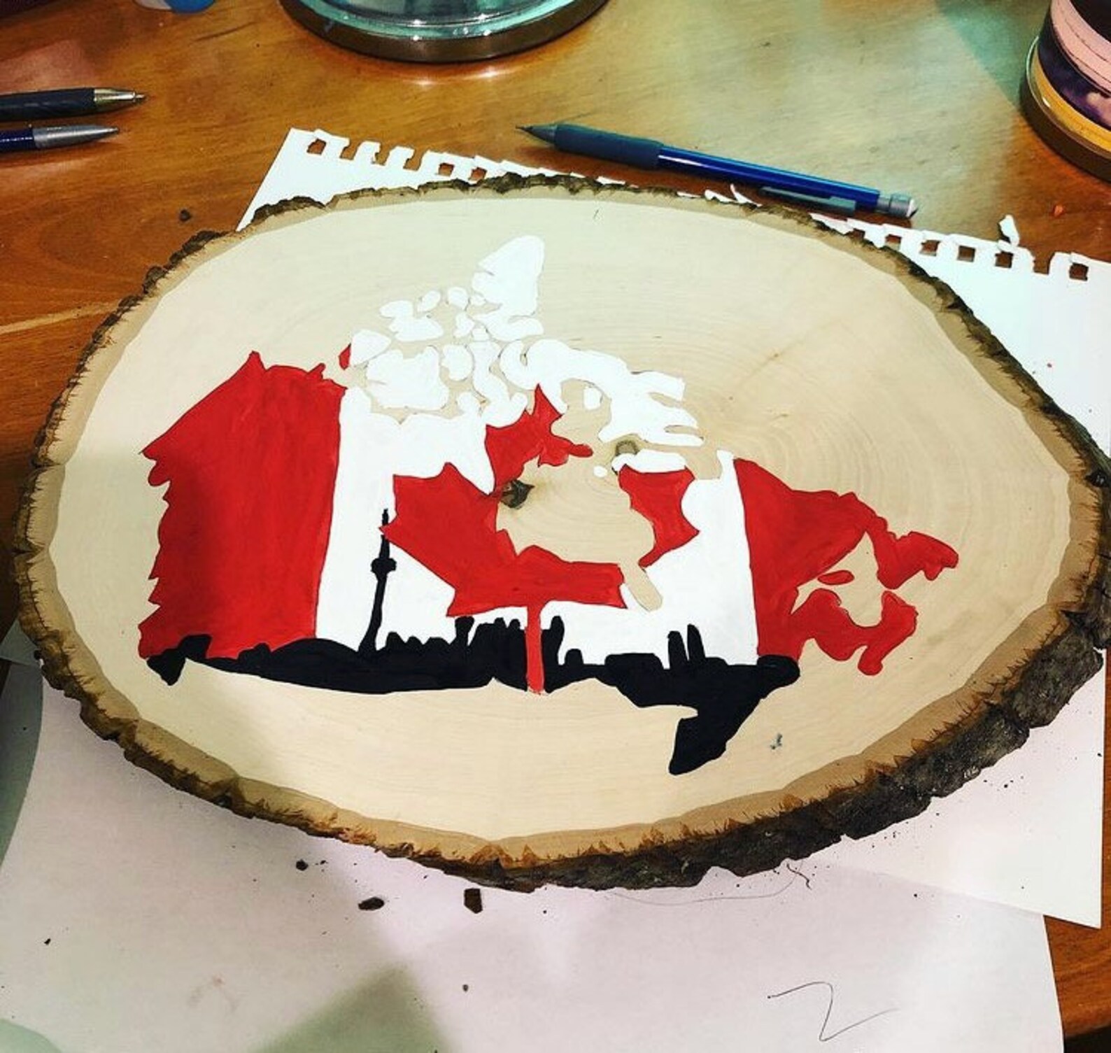 Landscape Image Custom HandPainted Wood Plaque Etsy