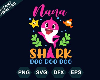 Download Nana Shark Png Etsy