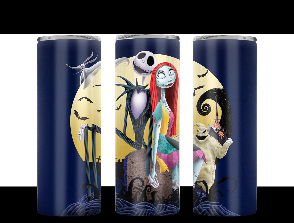 Nightmare Before Christmas Tumbler Design 20oz Straight Etsy