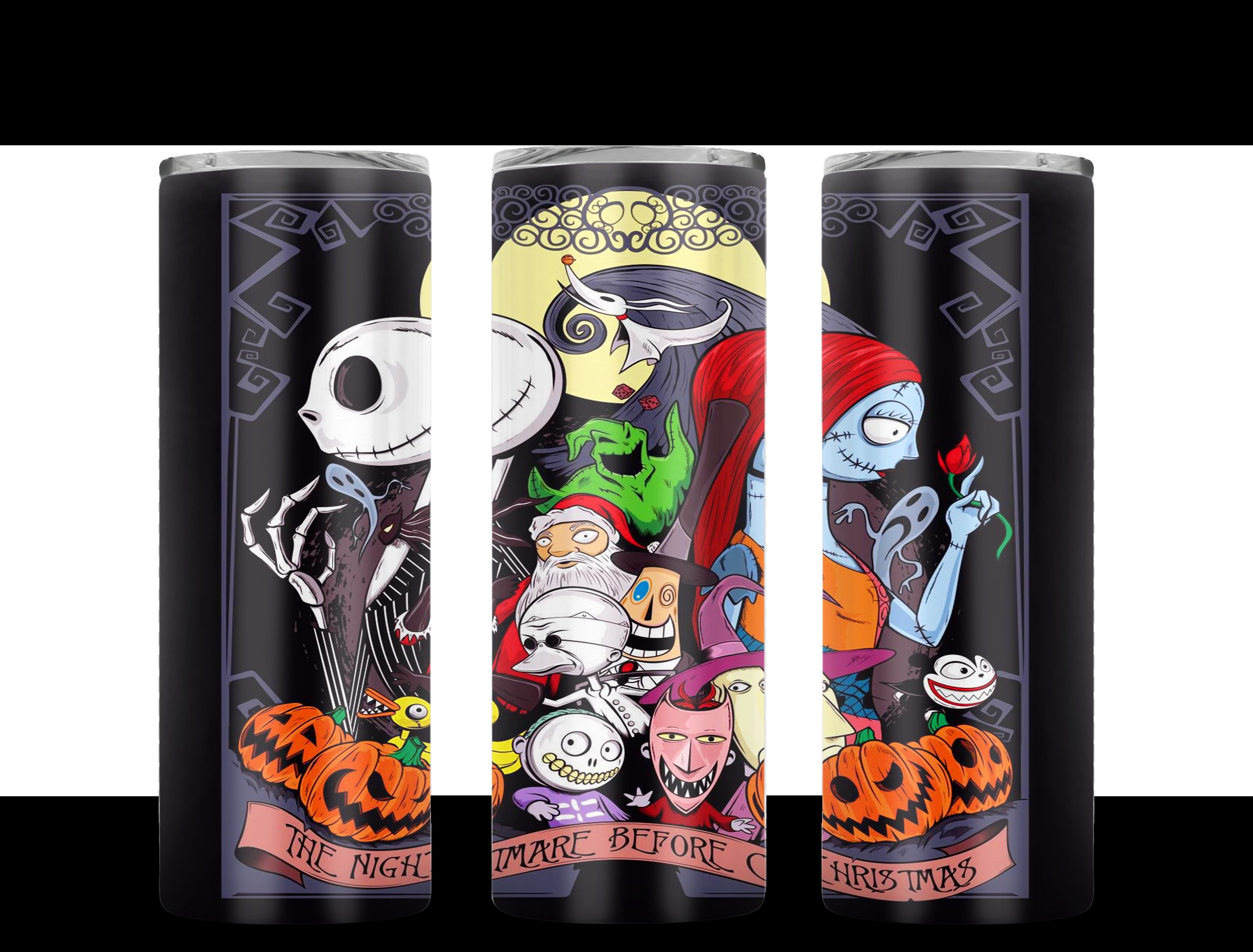 Nightmare Before Christmas Tumbler Design 20oz Straight Etsy