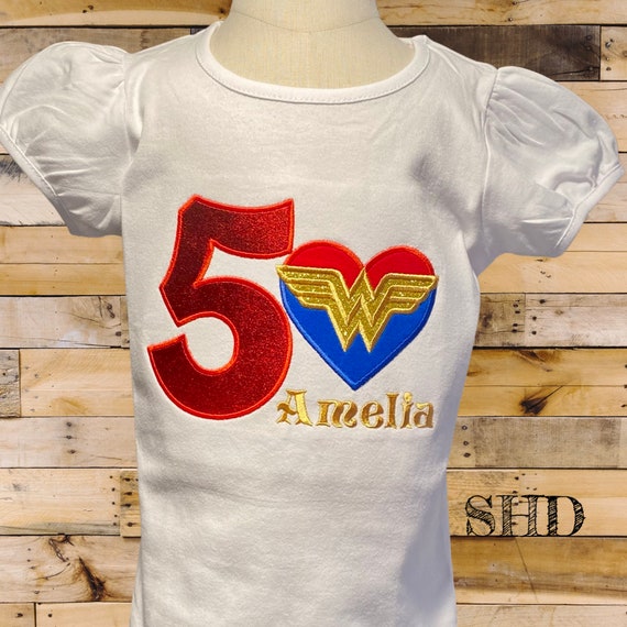 wonder woman birthday shirt