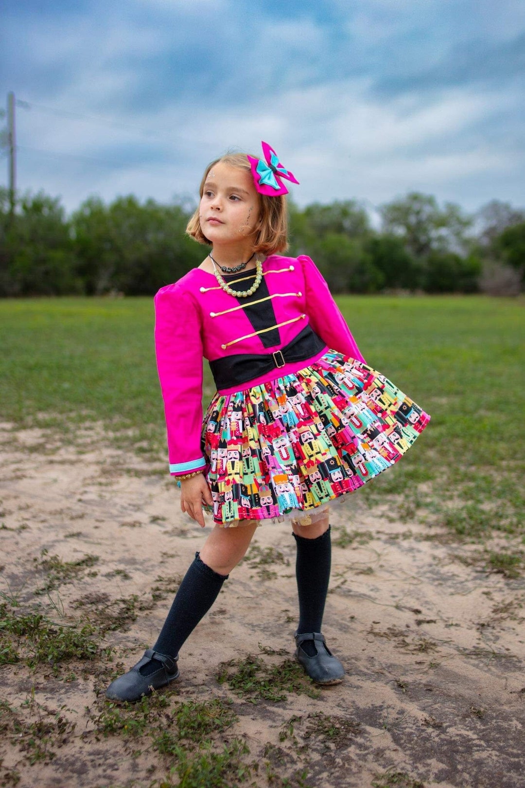 Girls Nutcracker Dress, Baby Nutcracker Dress, Girls Christmas Dress