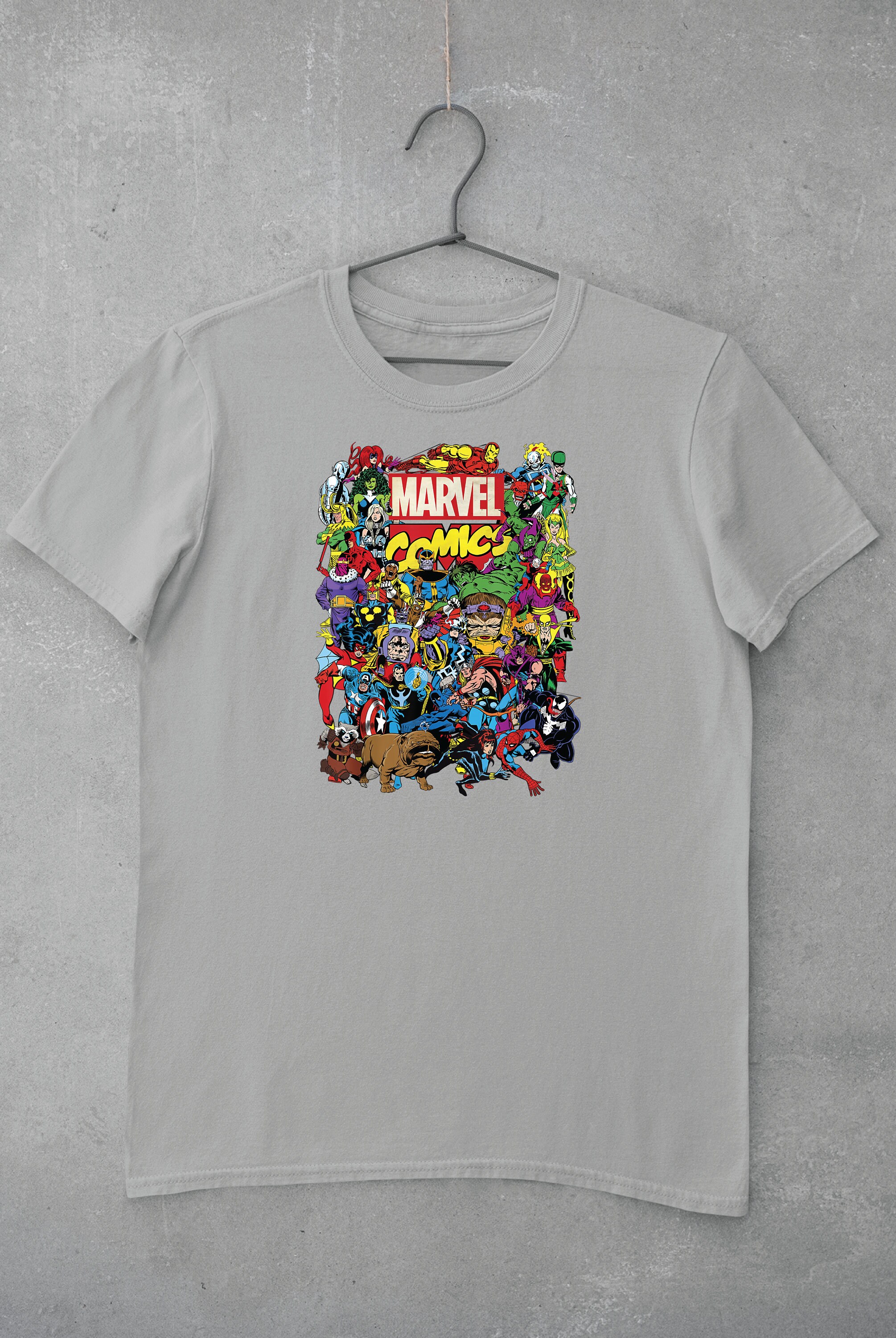 Unisex Marvel Comics TShirt Hero Sweater TShirt Marvel Etsy