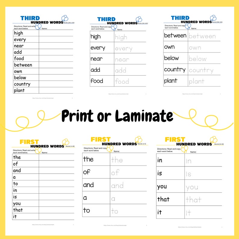 300 Instant Read, Write and Spell Mastery Words for Multiple Grade
