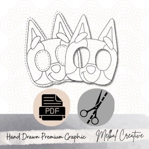 Kids Birthday Activity, Kids Mask, Kids Learning, A4 Printable, PDF ...