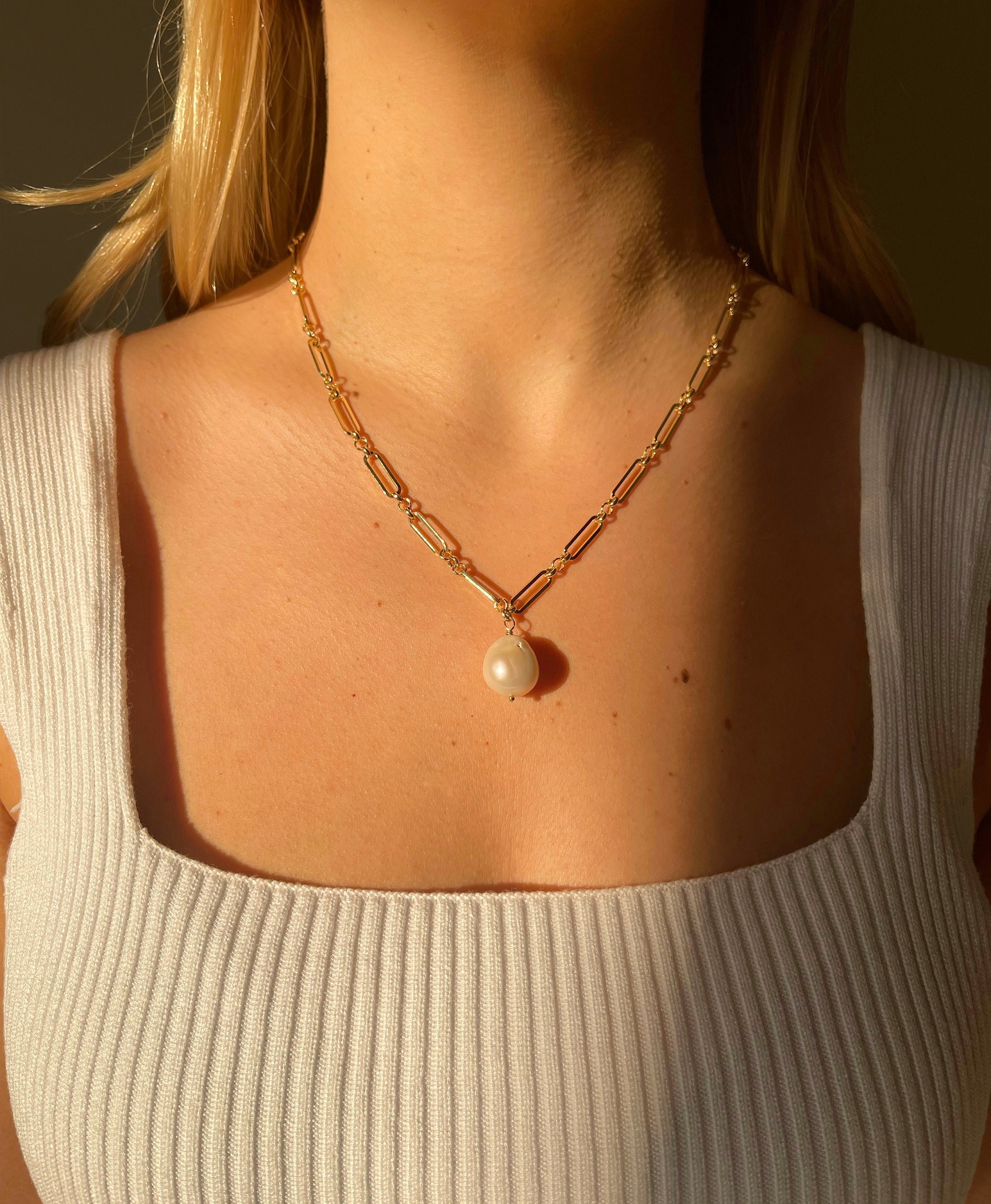 14k Gold-filled Paperclip Chain With 