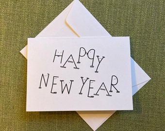 Klappkarte "Happy new year" inkl. Umschlag
