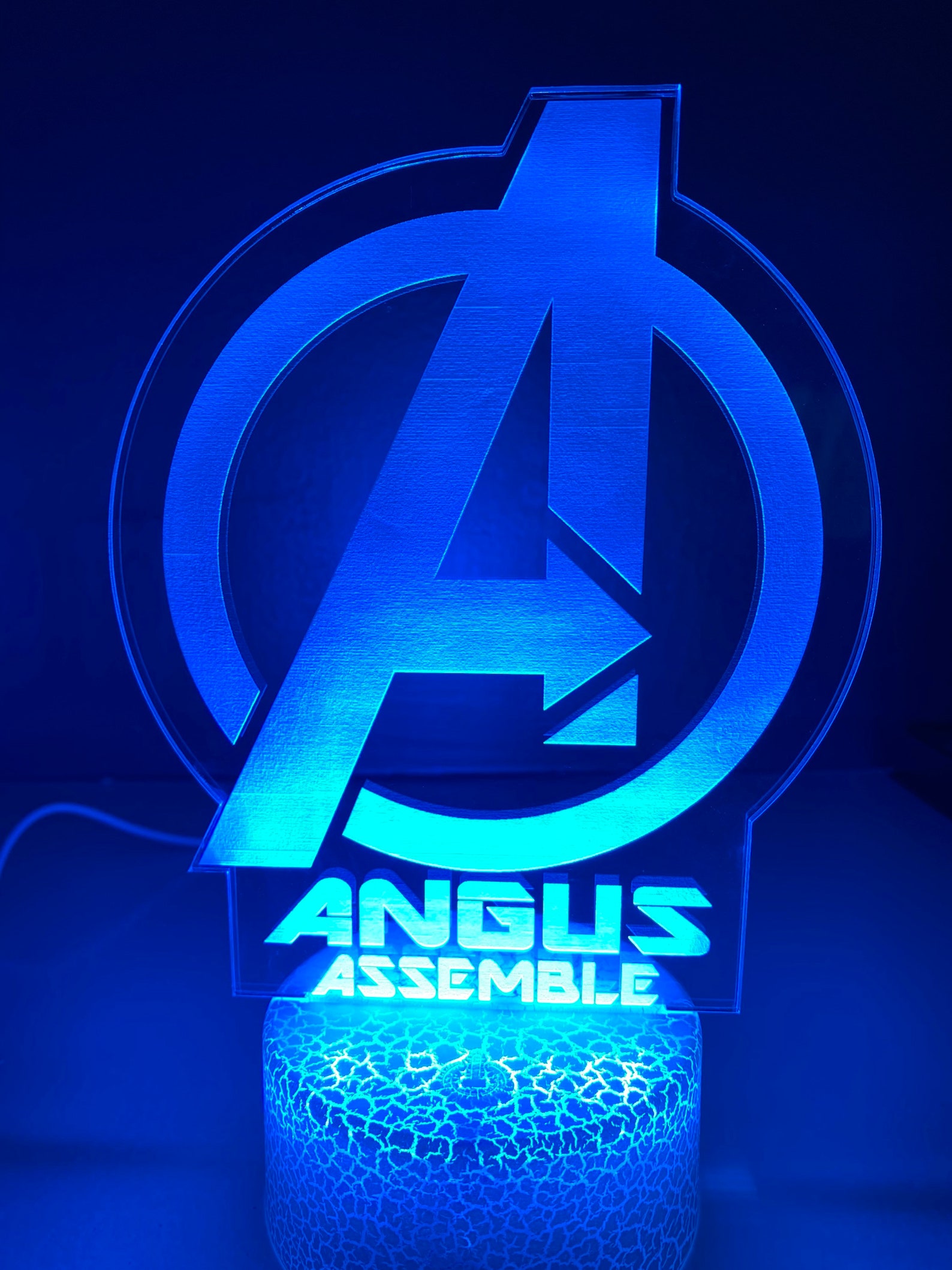 Personalised Avengers LED Light Etsy