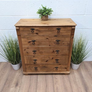 Five Drawer Pine Chest of Drawers