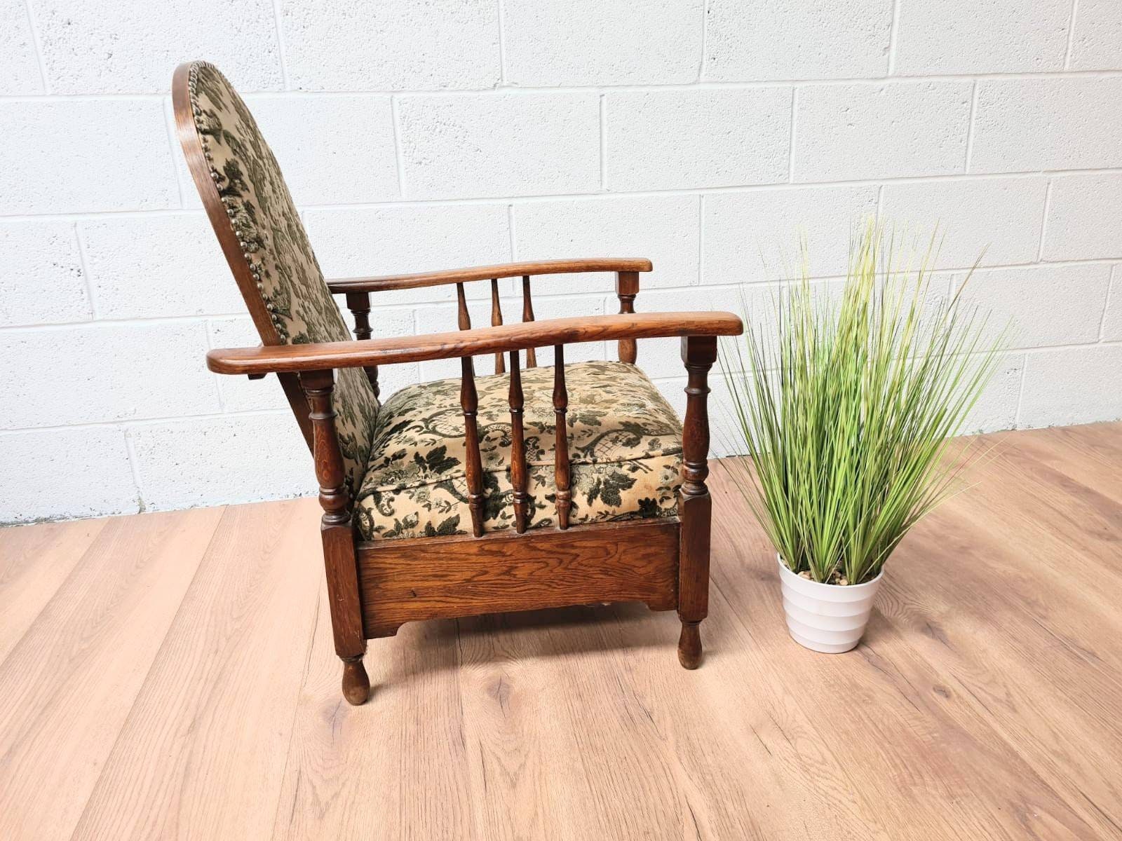 Vintage Morris Style Recliner Chair Etsy UK