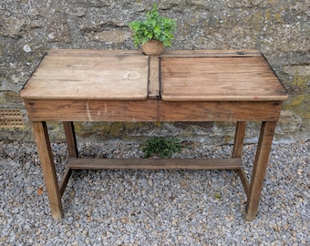 Vintage Double School Desk