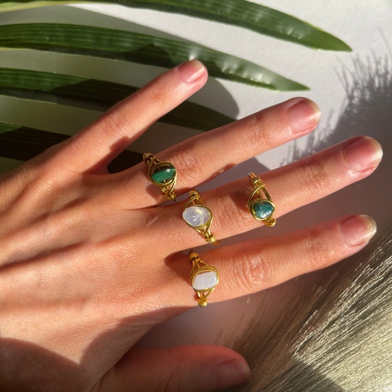 Wire wrapped 2024 rings etsy