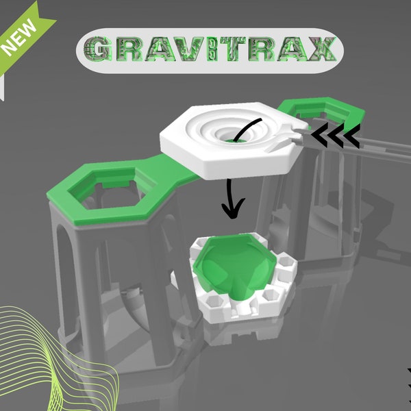 gravitrax compatible spiral