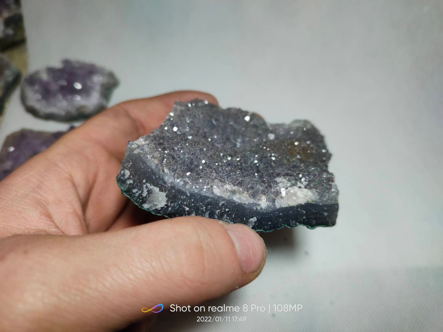 Améthyste Druse - Pierre Brute Lithothérapie Pierres Naturelles