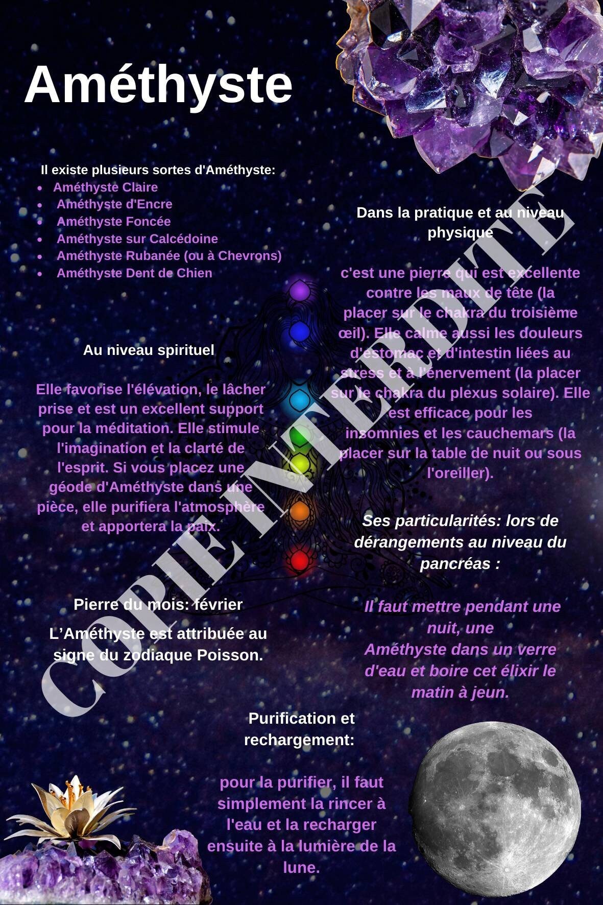 Fiche Vertus Améthyste