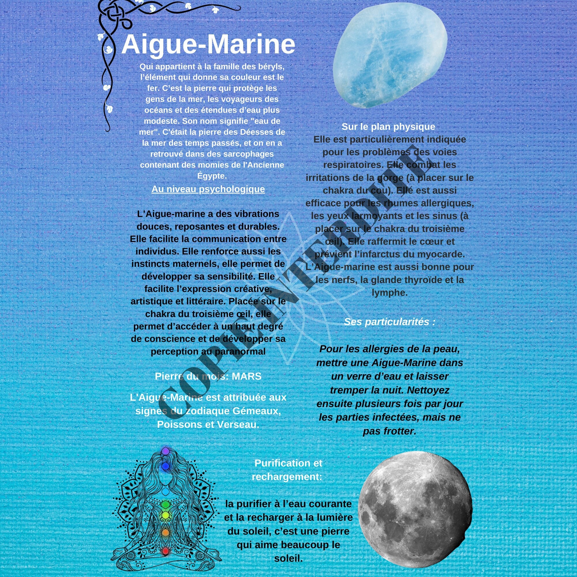 Fiche Vertus Aigue-Marine