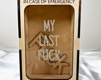 Lustiges Neuheit Geschenk: My Last F * ck zu geben - Gag Geschenk Geschenke