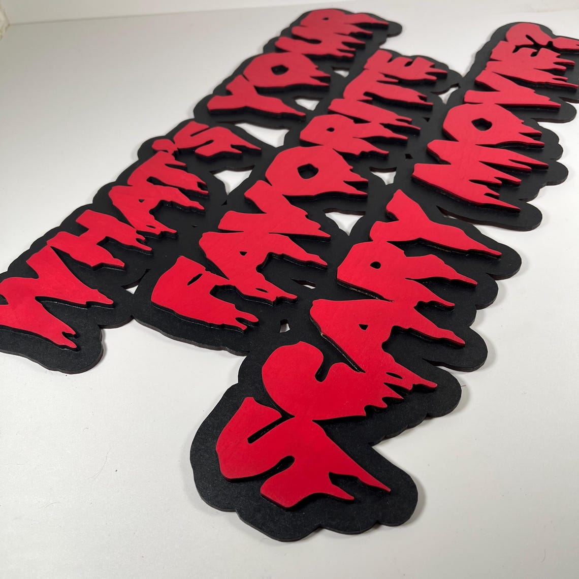 Horror Movie Sign: Scream Film Quote, Scary Movie Decor Gifts - Etsy