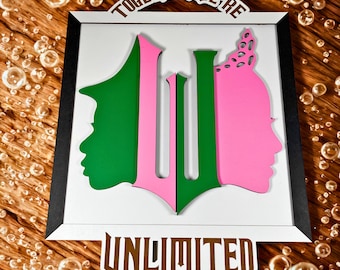 Enseigne décorative musicale en bois Wicked Unlimited Glinda et Elphaba