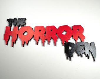 Letrero de pared para sala de terror: Regalos de decoración para sala de cine macabro