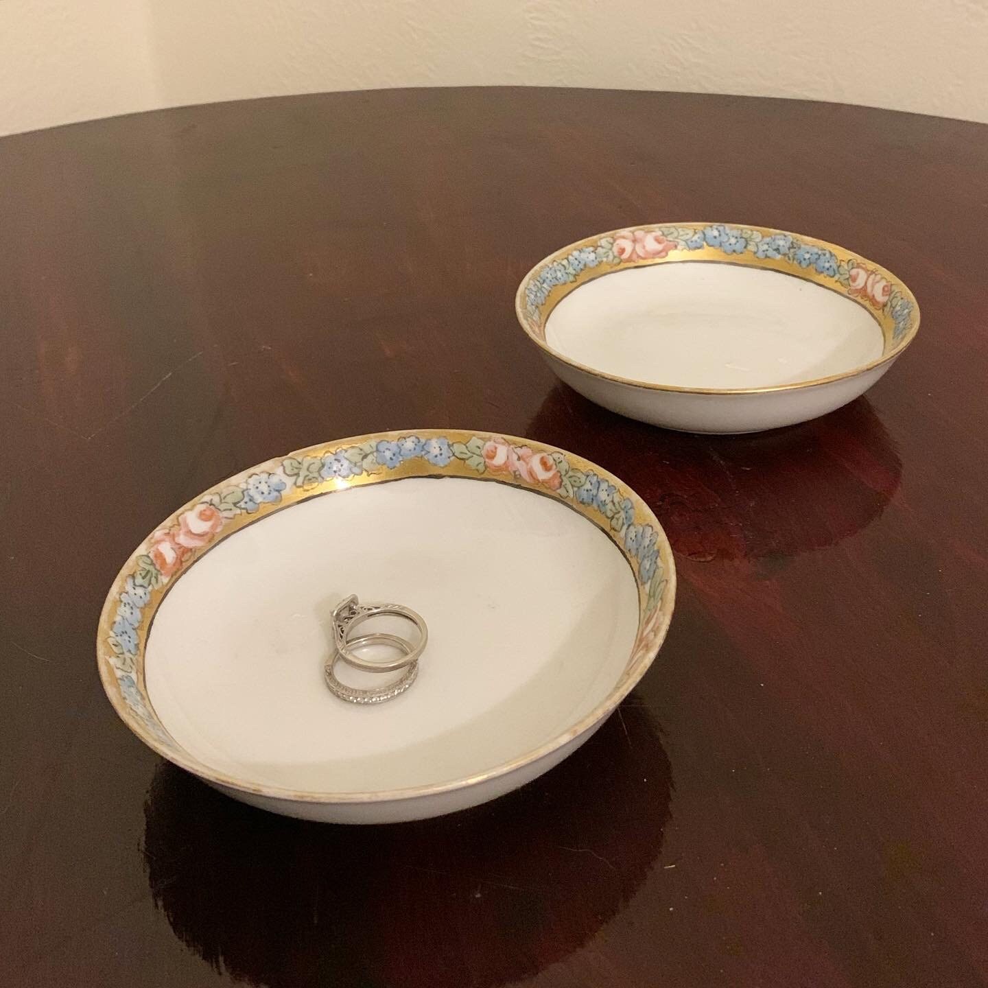 Set of 2 Vintage Jewelry Dishes Etsy