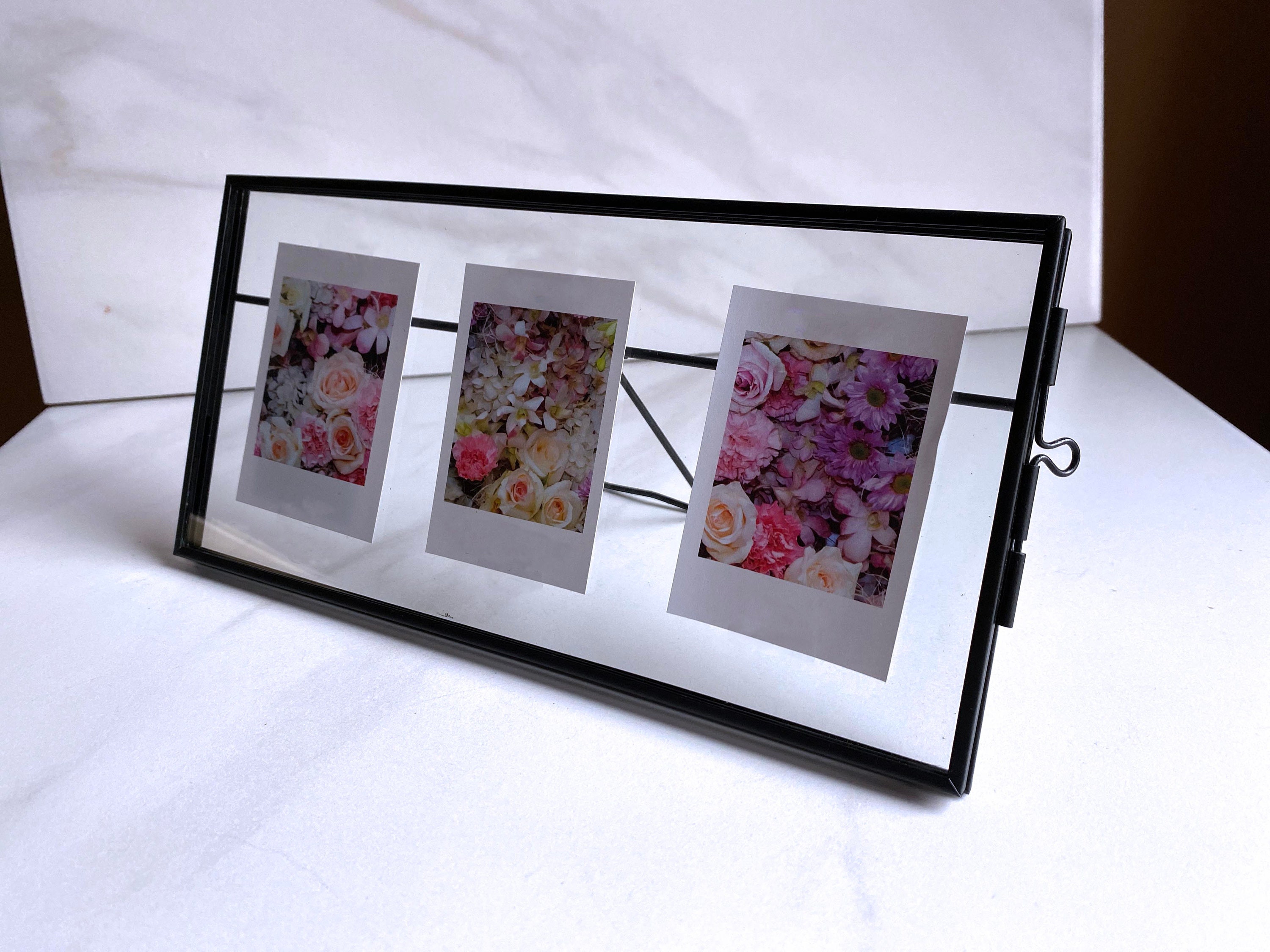 Horizontal Tabletop Glass Floating Picture Frame 4x6 Etsy