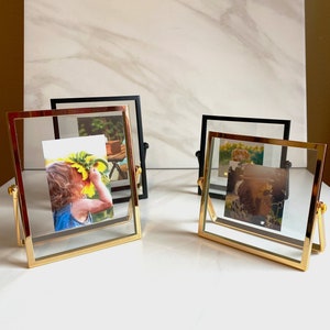 Modern Floating Picture Frame 4x6 or 8x10- Home Decor, Wedding, Special Gifts, Frames and Displays