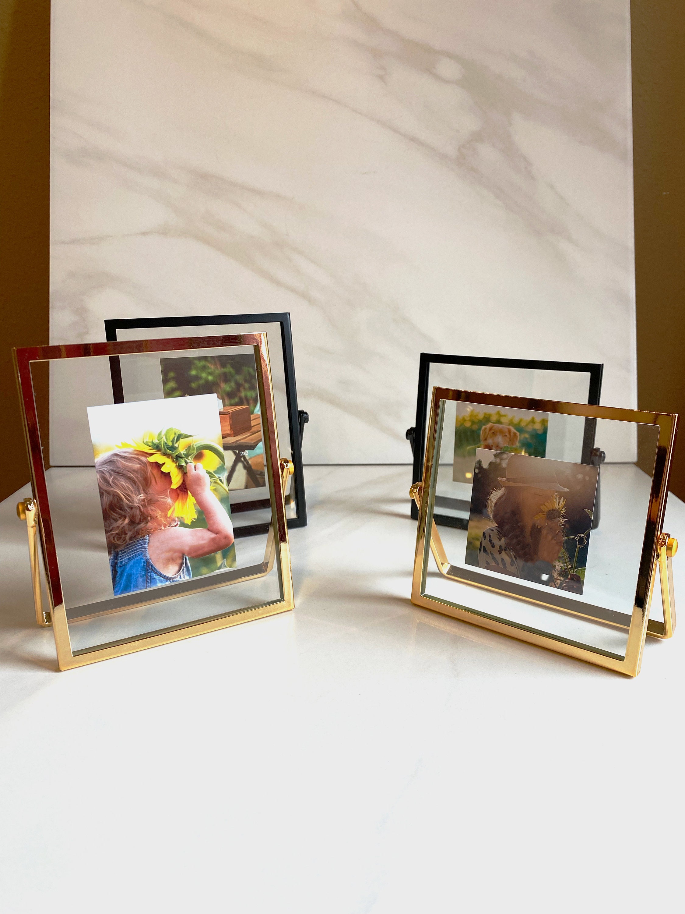 2x 4x6 Picture Frame for Art Black Photo Frames Wall Hanging