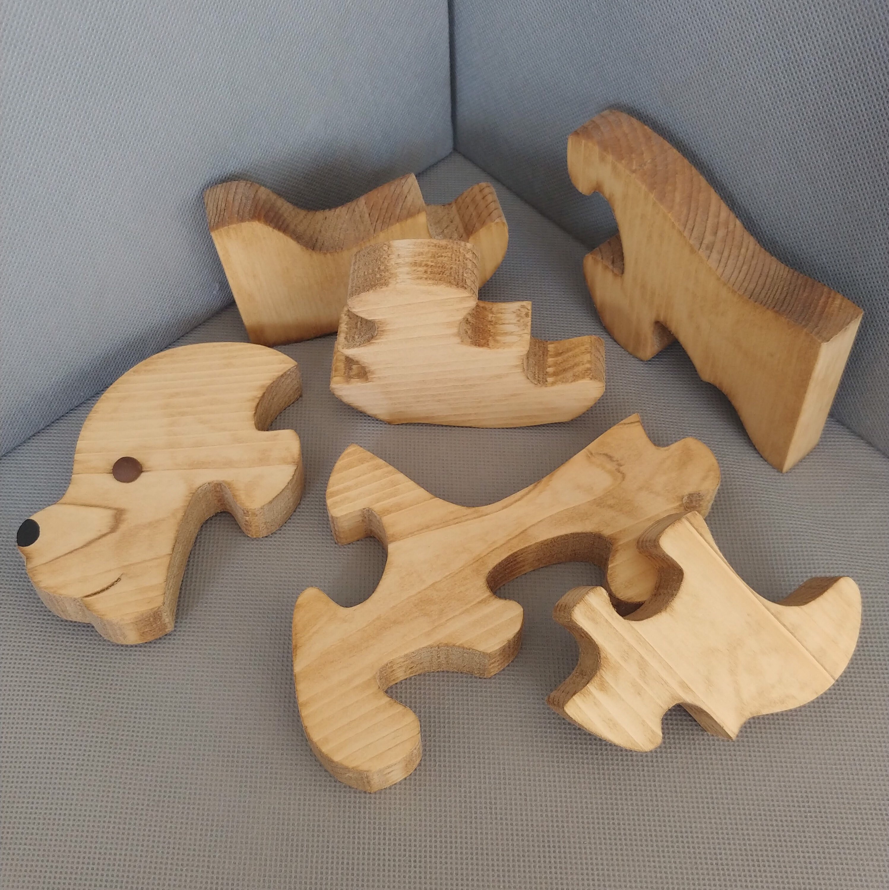 Puppy Puzzle, Dog Puzzle, Wooden Puzzle, Animal Puzzle, Educational