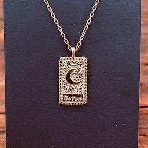 Tarot Maan Ketting Goud Zilver 925 / Cubic Zirconia Hanger Ketting Sieraden / Delicaat / Hedendaags / Modern / Boho / Fijn / Mooi