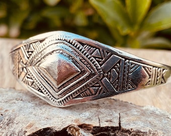 Tuareg Silber Manschette Armband Silberschmuck / Gemischt / Rustikal / Ethnisch / Boho / Hippie / Zigeuner / Chic / Juwel / Einstellbar /