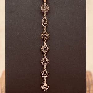 Chakra hanger ketting, messing, hypoallergene roestvrijstalen ketting, geschenkdoos