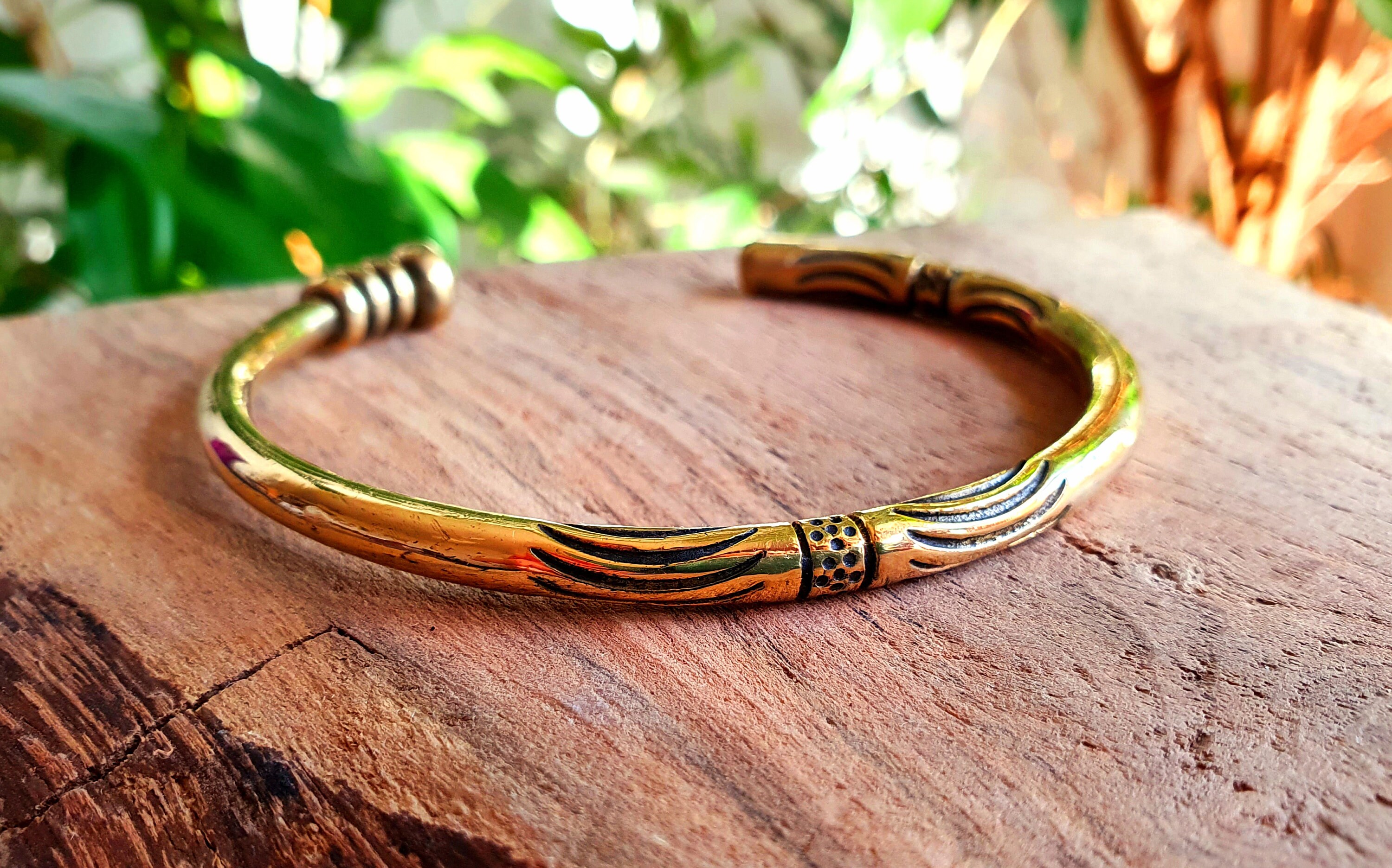 Tuareg Etching Tribal バングル Touareg トゥアレグ シルバーバングル ナロー