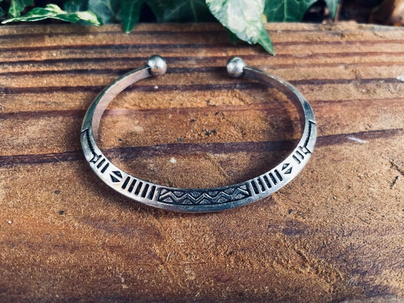 アクセサリー Touareg Silver Bangle indian jewelry Oxidized Silver Openable Bangle/indian Kada/ Silver Bracelet
