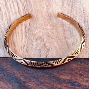 Bracelet Artisanal Touareg En Laiton Et Agate Naturelle - Occasion (bon état)