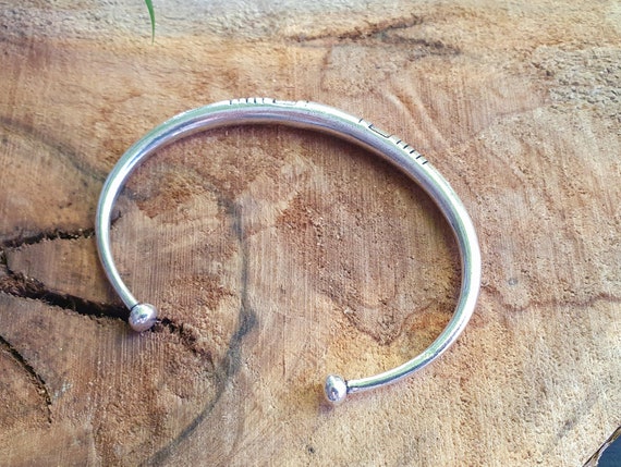 Tuareg Silver Bracelet Handmade Tribal Bangle Cuff Sterling