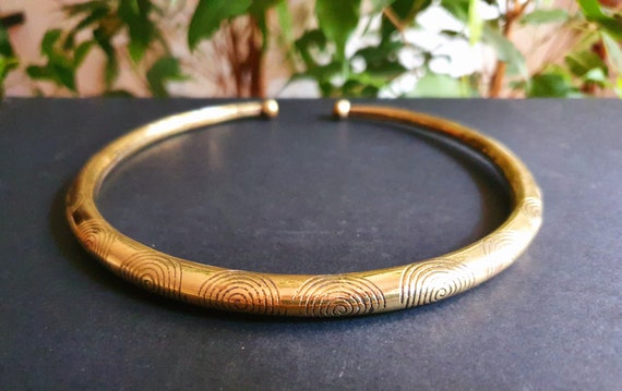 Collier Torque Ethnique Ancien Du Népal - Bijou Femme Occasion