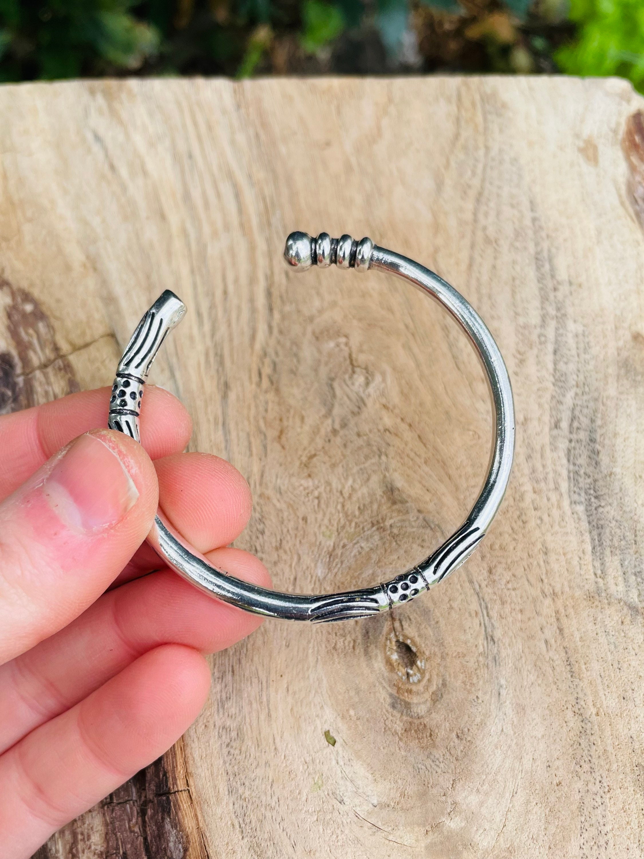 希少18㎝TUAREG SILVER BRACELET LARGEバングル Tuareg Silver Bracelet / Large / Mens / Unisex Jewelry
