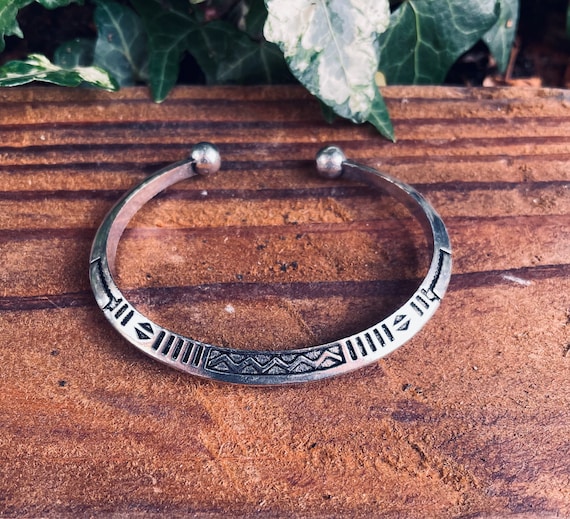 アクセサリー Touareg Silver Bangle indian jewelry African Silver Bracelet / Tuareg Jewelry / Cuff / Boho