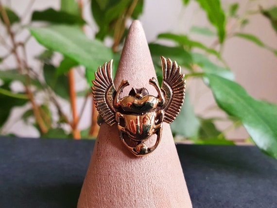 14kt Yellow Gold Scarab Beetle Ring | Ross-Simons