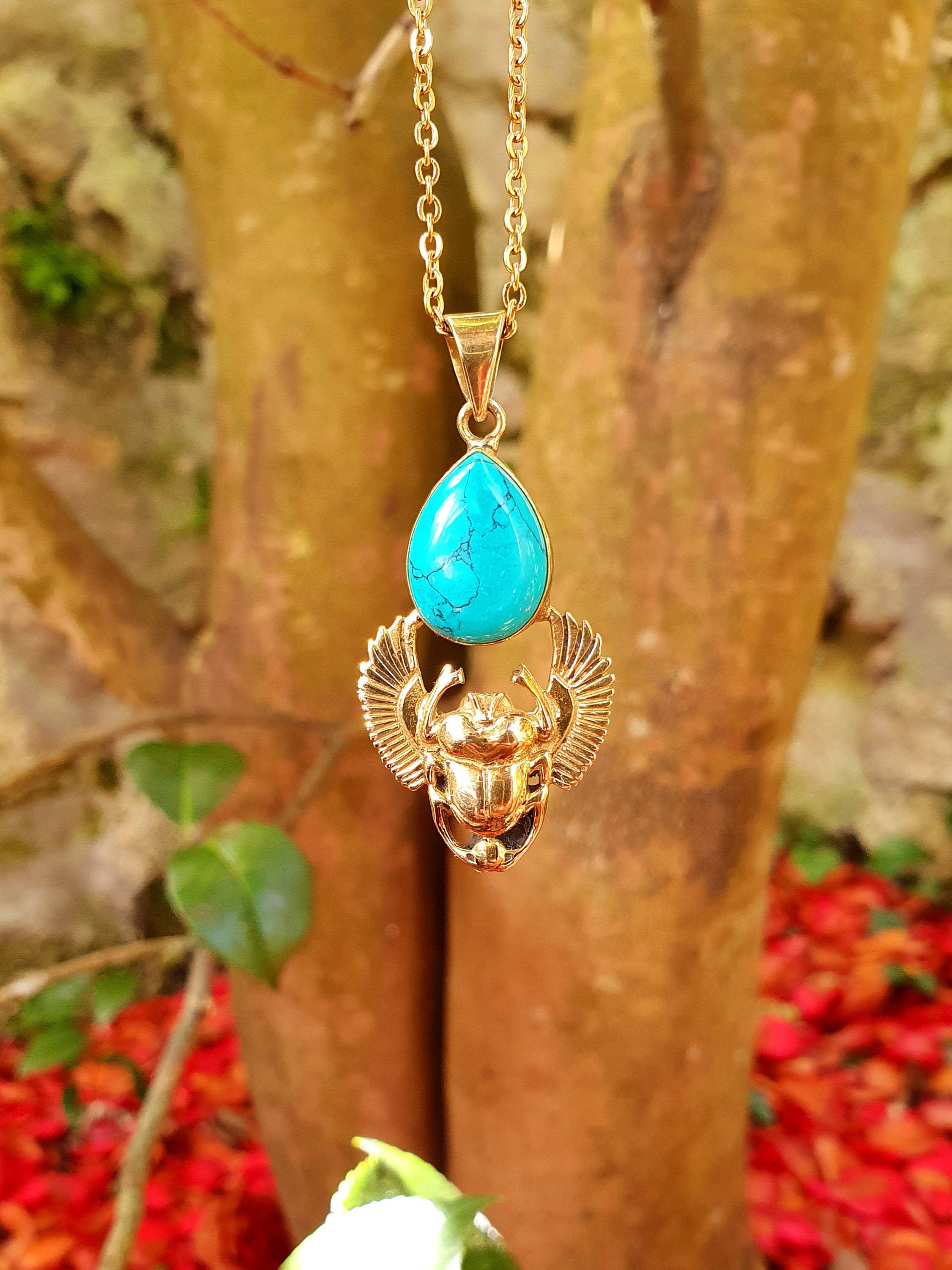 安心国内発送★TEMPLE OF THE SUN/お守りScarab Necklace♪ Scarab Necklace Gold Vermeil – Temple of the Sun US
