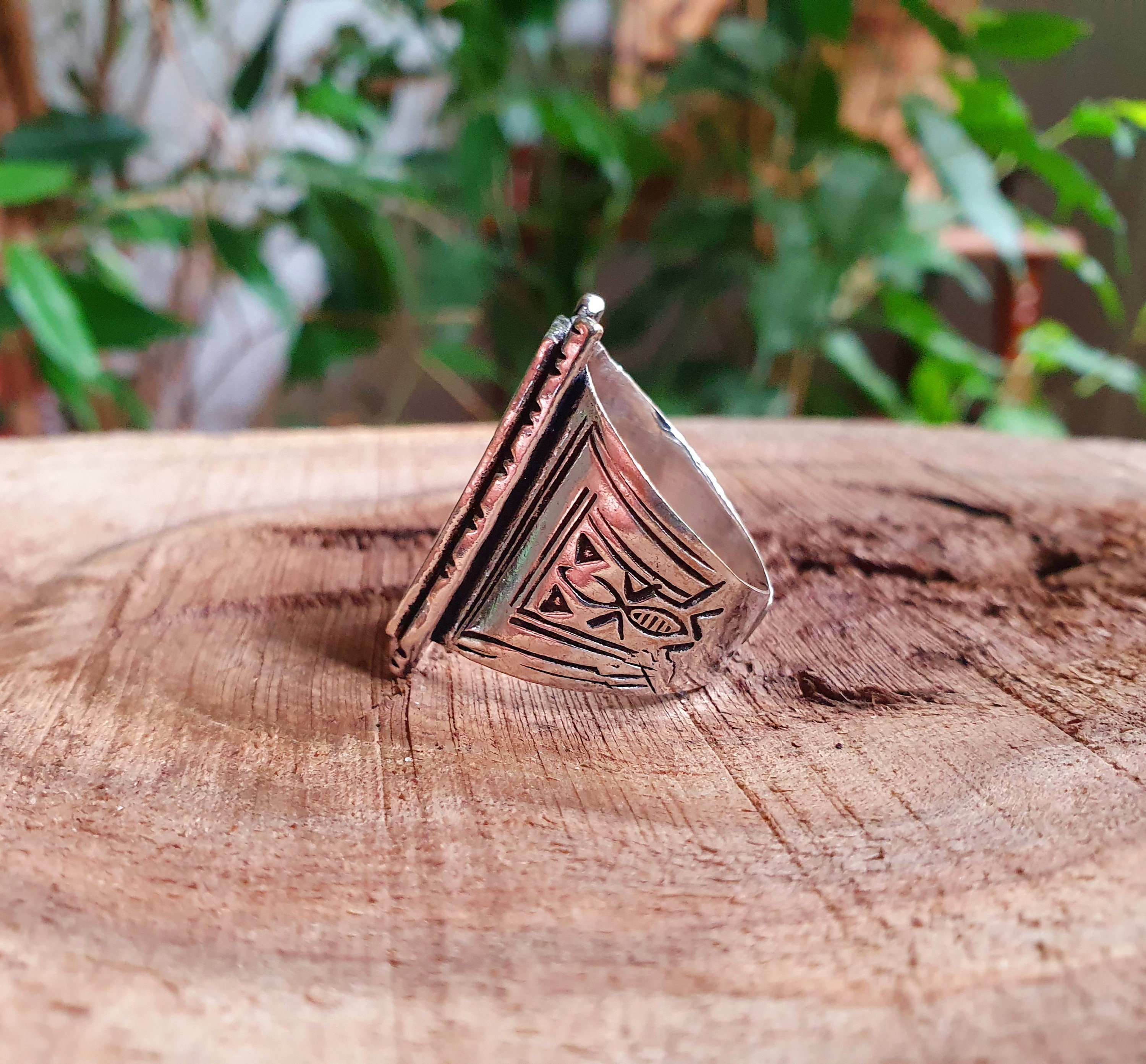 Tuareg Silver Ring / Mens Ring / Boho / Ethnic / Rustic