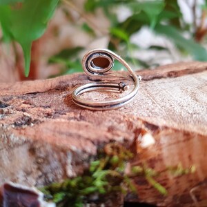 Bague Lœil de Tigre & Argent / Ajustable / Ethnique / Bohème / Rustique / Festival / Hippie / Tribal / Gypsy / Boho image 5