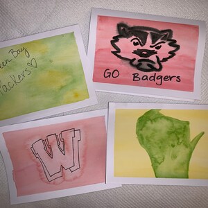 Benutzerdefinierte Bild/Logo Aquarell Hinweiskarten