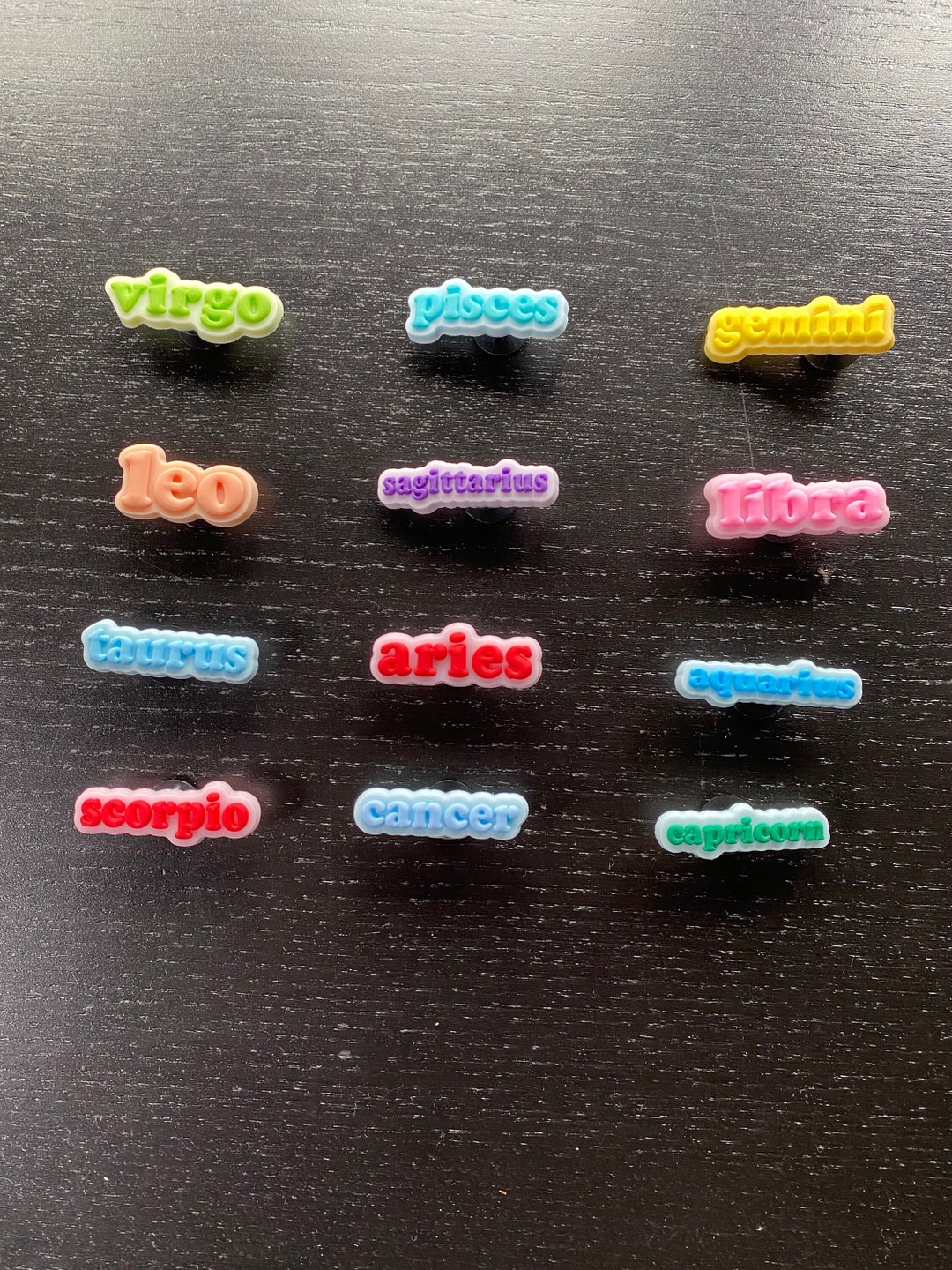 Star Sign Jibbitz Zodiac Croc Jibbitz Horoscope Croc Charms Etsy