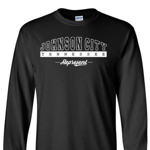 Johnson City Tennessee State Long Sleeve Shirt Graphic Tee Unisex Apparel design