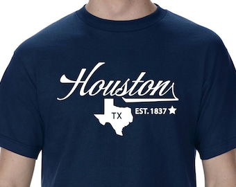 Camiseta Houston Texas Camiseta gráfica de manga corta