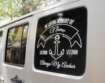 In Loving Memory Decal, Memorial Decal, Car Decal, Truck Decal, Laptop Decal, Window Decal, Remembrance Gift, Family, Friends