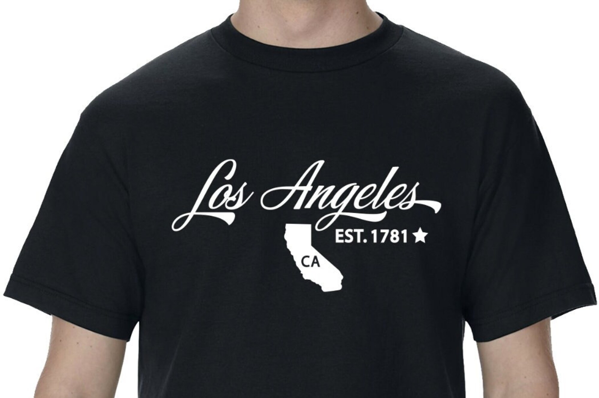 Discover Los Angeles California T-Shirt Short Sleeve Graphic tee