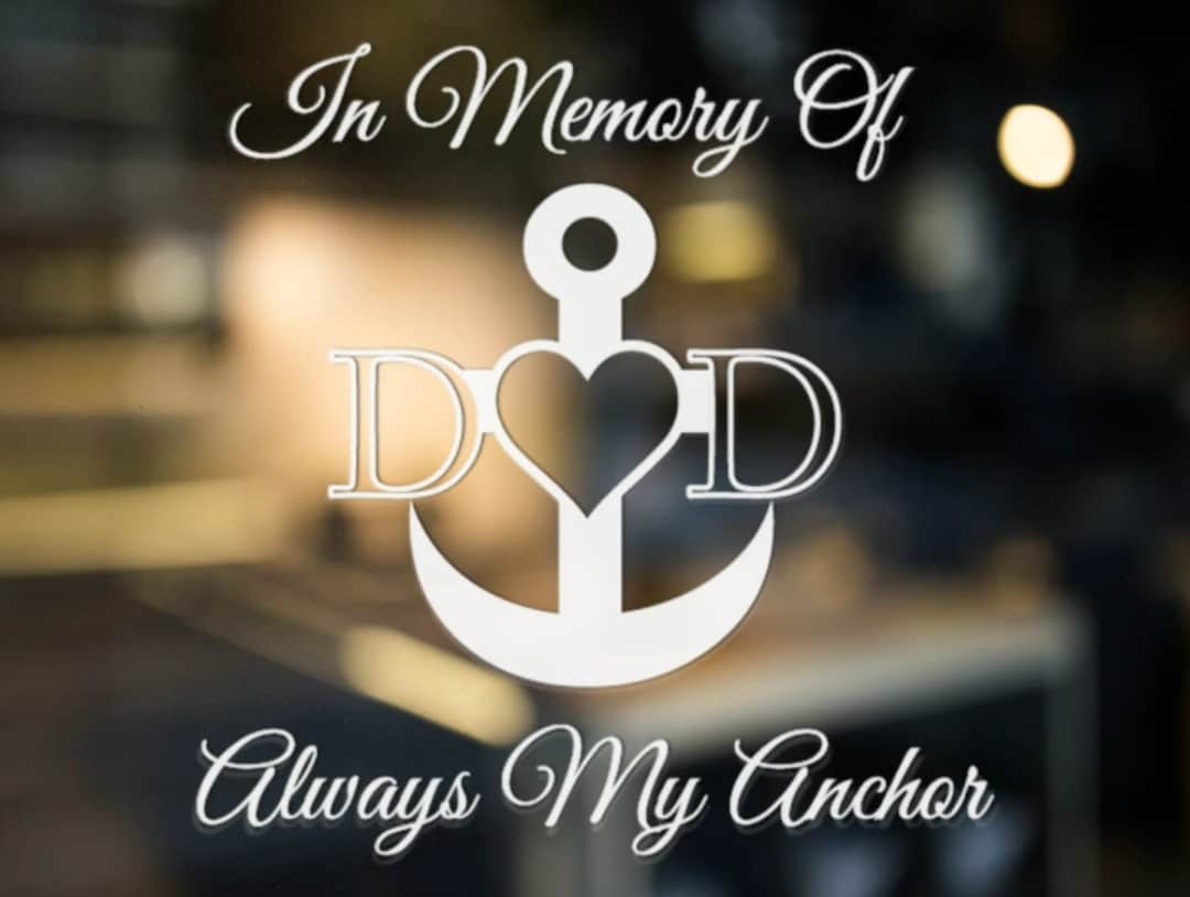In Loving Memory of Dad Decal Vinyl Sticker Family Friends Etsy